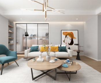 Modern A Living Room-ID:731781965
