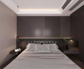 Modern Double Bed-ID:409941911