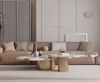 Modern Three-seat Sofa-ID:724570995