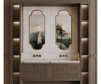 Modern Bathroom Cabinet-ID:987242942