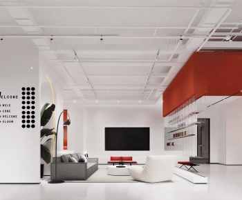 Modern Office Reception Desk-ID:595746996