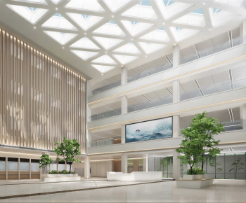 Modern Office Reception Desk-ID:660557999