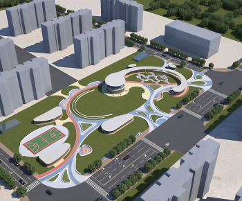Modern Architectural Bird's-eye View Planning-ID:211169965