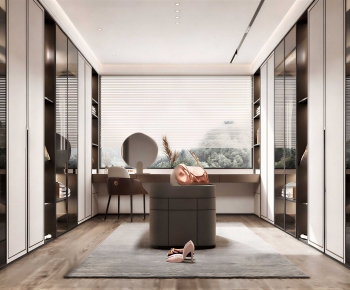Modern Clothes Storage Area-ID:317272901