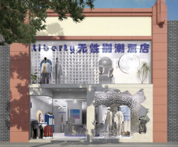 Modern Facade Element-ID:609035975