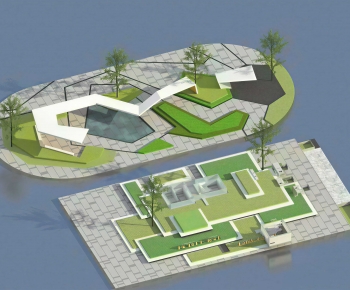 Modern Architectural Bird's-eye View Planning-ID:140940902