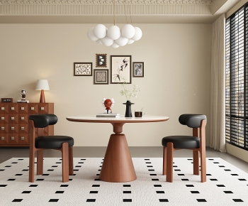 French Style Dining Table And Chairs-ID:356679062