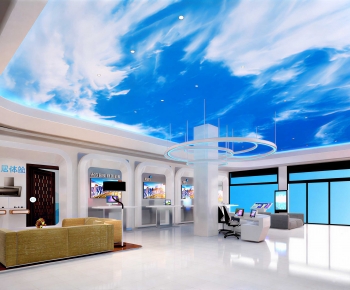 Modern Exhibition Hall-ID:740649778