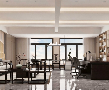 New Chinese Style Manager's Office-ID:629720779