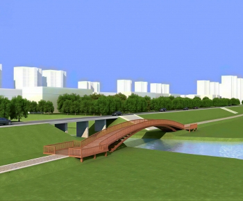 Modern Park Landscape-ID:466882941