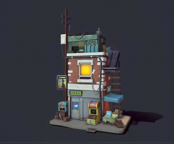 Modern Cartoon House-ID:183226119