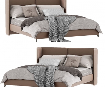 Modern Double Bed-ID:889390954