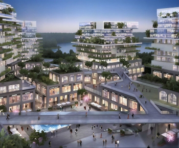 Modern Appearance Of Commercial Building-ID:839087018