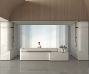 Modern Office Reception Desk-ID:204346909