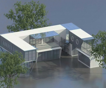 Modern Building Appearance-ID:604692945