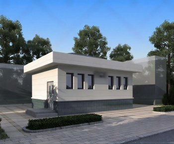 Modern Building Appearance-ID:300710222