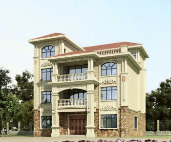 Simple European Style Villa Appearance-ID:600019936
