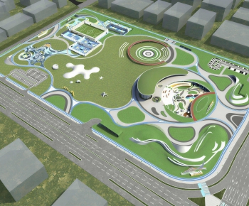 Modern Architectural Bird's-eye View Planning-ID:173990011