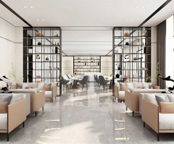 Modern Reception Area-ID:542227035