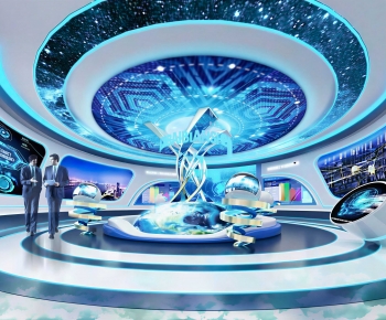 Modern Exhibition Hall-ID:145754103