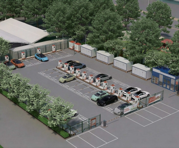 Modern Outdoor Parking Lot-ID:860678918
