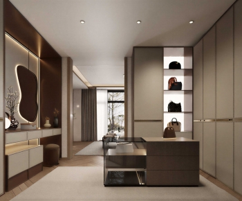 Modern Clothes Storage Area-ID:908926019