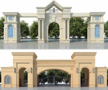 Simple European Style Villa Appearance-ID:927783017