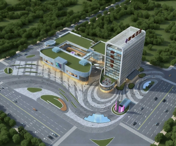 Modern Architectural Bird's-eye View Planning-ID:871953969