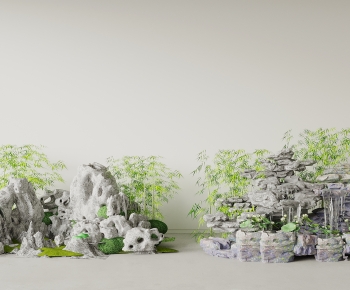 New Chinese Style Rockery Waterscape-ID:163824087