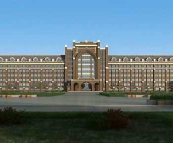 European Style School Building-ID:713538893