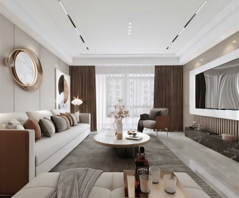 Modern A Living Room-ID:755455975