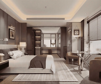 New Chinese Style Bedroom-ID:744349008