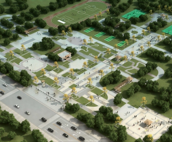 Modern Architectural Bird's-eye View Planning-ID:500124936