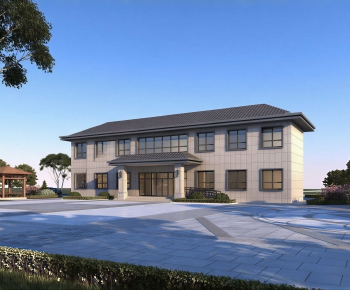 New Chinese Style Building Appearance-ID:409207113