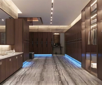 Modern Clothes Storage Area-ID:877120026