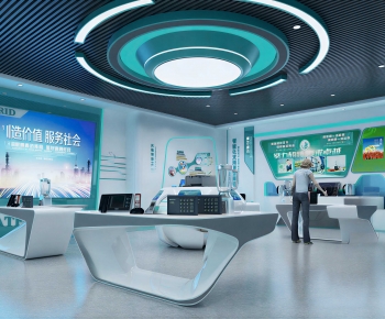 Modern Exhibition Hall-ID:618952996