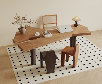 Modern Computer Desk And Chair-ID:353999173