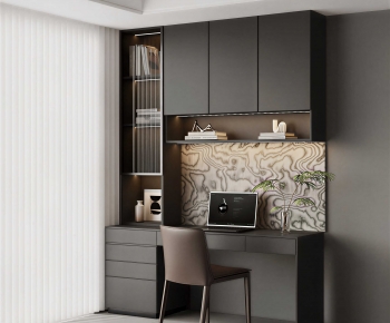 Modern Computer Desk And Chair-ID:112440646