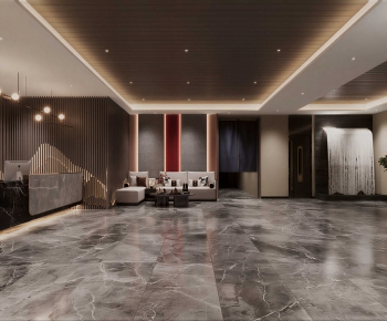 New Chinese Style Lobby Hall-ID:692089083