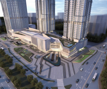 Modern Architectural Bird's-eye View Planning-ID:252899894
