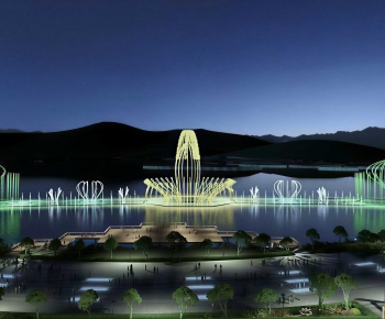 Modern Park Landscape-ID:327800043