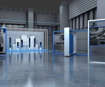Modern Exhibition Hall-ID:591468896