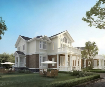 Simple European Style Villa Appearance-ID:941993008