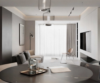 Modern A Living Room-ID:663024904