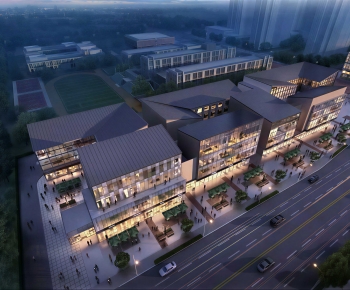 Modern Architectural Bird's-eye View Planning-ID:715398071