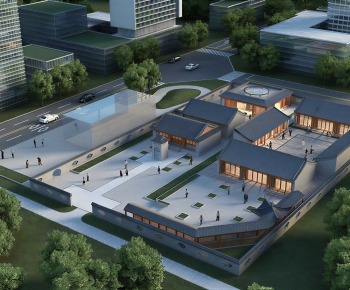 Modern Architectural Bird's-eye View Planning-ID:709710172
