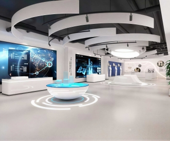 Modern Exhibition Hall-ID:547827012