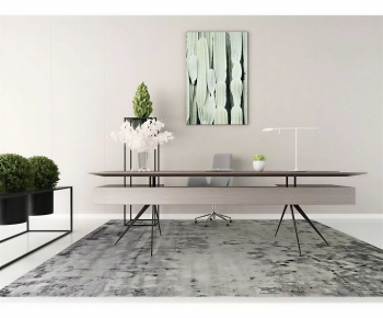 Modern Office Desk And Chair-ID:987163078