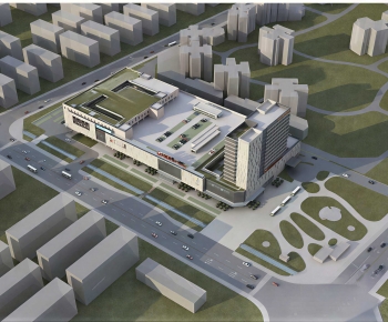 Modern Architectural Bird's-eye View Planning-ID:334166055