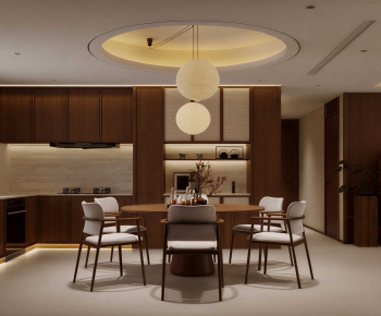 New Chinese Style Dining Room-ID:982208972